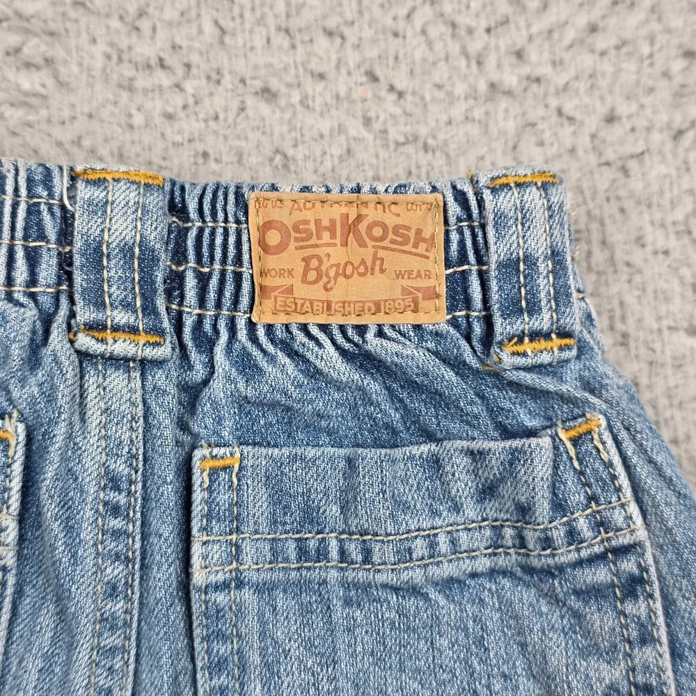 OshKosh B'gosh BTG Carpenter Jeans Toddler 18M Blue Western Cowboy Lil Buckaroo